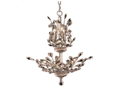Elegant Lighting Orchid Royal Cut Chrome & Crystal Eight-Light 21'' Wide Chandelier EG2011D21C