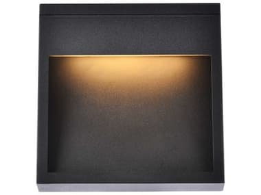 Elegant Lighting Raine Glass LED Outdoor Wall Light EGLDOD4019BK
