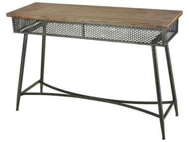 Elk Home Rectangular Wood Dark Bronze Tone Washed Oak Console Table EK3138418