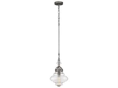 Elk Home Gramercy 1-Light Weathered Zinc Silver Mini Pendant EK661681