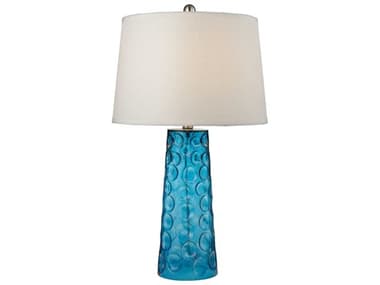 Elk Home Hammered Glass Blue LED Buffet Lamp EKD2619