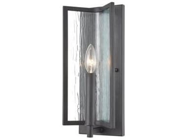 Elk Home Inversion 14" Tall 1-Light Charcoal Clear Glass Wall Sconce EK324201