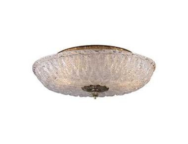 Elk Home Providence 2-Light Antique Silver Leaf Glass Bowl Flush Mount EK15132