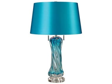 Elk Home Vergato Blue Glass LED Table Lamp EKD2664