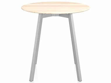 Emeco Su By Nendo Accoya / Clear Anodized 30'' Wide Round Dining Table EMESUTRD30ACC