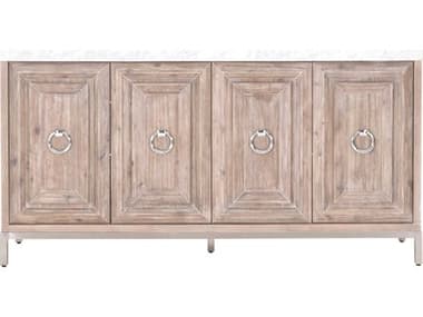 Essentials for Living Traditions Azure Carrera 71'' Acacia Wood Natural Gray Sideboard ESL6087NGBSTLWHT