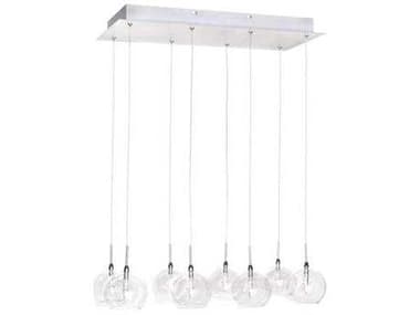 ET Starburst 8-Light Satin Nickel Polished Chrome Island Pendant ET2E2010724