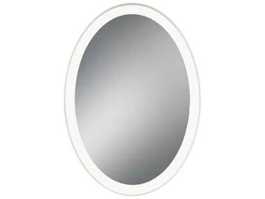 Eurofase Acrylic 25''W x 35''H Oval Edge Lit LED Wall Mirror with Dimmable Touch Sensor EUL31483012