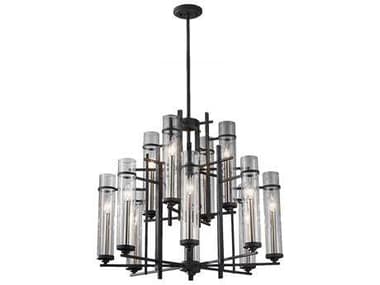 Feiss Ethan 12 - Light  Cylinder Chandelier FEIF262984AFBS