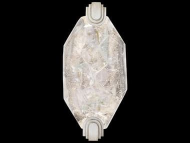 Fine Art Handcrafted Lighting Allison Paladino 9" Tall Silver Leaf Glass LED Wall Sconce FA8726501ST
