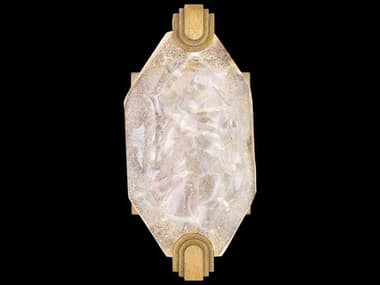 Fine Art Handcrafted Lighting Allison Paladino 9" Tall Gold Leaf Glass LED Wall Sconce FA8726502ST