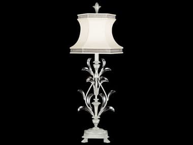 Fine Art Handcrafted Lighting Beveled Arcs Silver Leaf Crystal Buffet Lamp FA737810SF4