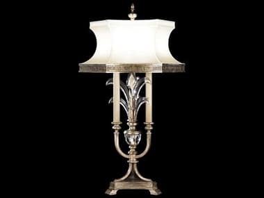 Fine Art Handcrafted Lighting Beveled Arcs Silver Crystal Table Lamp FA738210ST