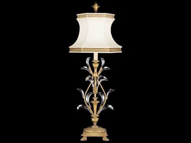Fine Art Handcrafted Lighting Beveled Arcs Gold Crystal Table Lamp FA769010ST