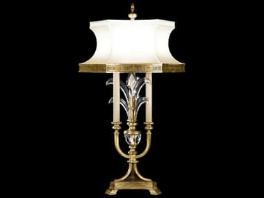 Fine Art Handcrafted Lighting Beveled Arcs Gold Crystal Table Lamp FA769410ST