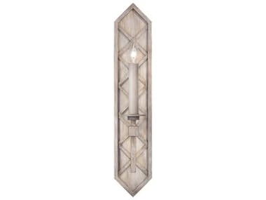Fine Art Handcrafted Lighting Cienfuegos 25" Tall 1-Light Weathered Gray Patina Wall Sconce FA8895502ST