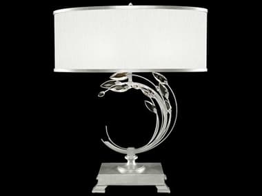Fine Art Handcrafted Lighting Crystal Laurel Silver Leaf Buffet Lamp FA771510SF41