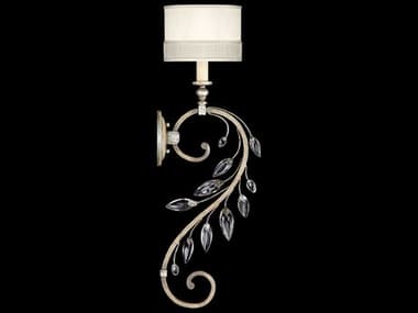 Fine Art Handcrafted Lighting Crystal Laurel 32" Tall Silver Wall Sconce FA774650ST
