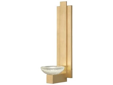 Fine Art Handcrafted Lighting Delphi 18" Tall 1-Light Gold Glass LED Wall Sconce FA8963502ST