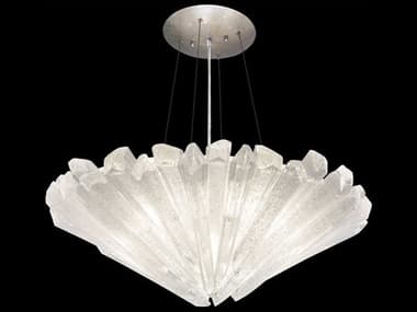 Fine Art Handcrafted Lighting Diamantina 22" 3-Light Silver Crystal Bowl Pendant FA8702402ST