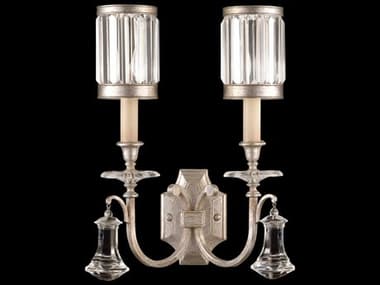 Fine Art Handcrafted Lighting Eaton Place 19" Tall Silver Crystal Wall Sconce FA5830502ST