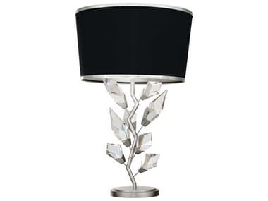Fine Art Handcrafted Lighting Foret Silver Leaf Crystal LED Buffet Lamp FA90801011ST