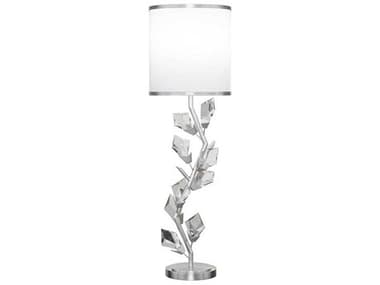 Fine Art Handcrafted Lighting Foret Silver Leaf Crystal LED Buffet Lamp FA9088151ST
