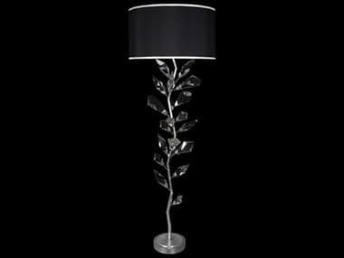 Fine Art Handcrafted Lighting Foret 71" Tall Silver Crystal Floor Lamp FA90922011ST