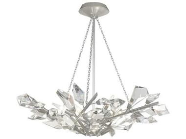 Fine Art Handcrafted Lighting Foret 35" 6-Light Silver Leaf Crystal Pendant FA9078401ST