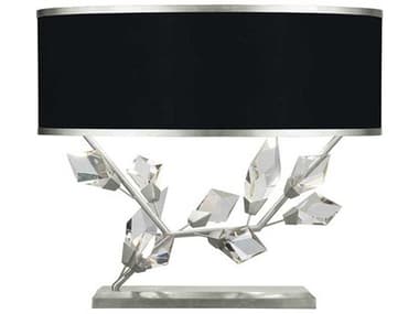 Fine Art Handcrafted Lighting Foret Silver Leaf Crystal LED Table Lamp FA90851011ST
