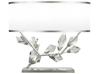 Fine Art Handcrafted Lighting Foret Silver Leaf Crystal LED Table Lamp FA9085101ST