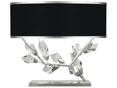 Fine Art Handcrafted Lighting Foret Silver Leaf Crystal LED Table Lamp FA90861011ST