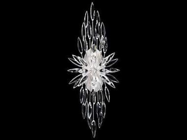Fine Art Handcrafted Lighting Lily Buds 33" Tall 2-Light Silver Crystal Wall Sconce FA883550ST