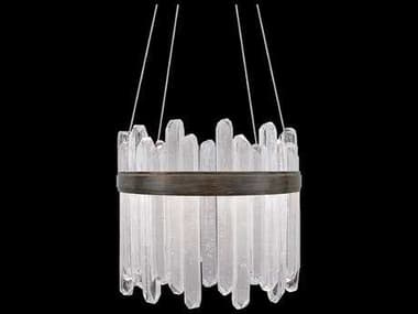 Fine Art Handcrafted Lighting Lior 21" 24-Light Patinated Bronze Glass LED Pendant FA8822403ST