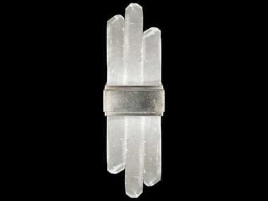Fine Art Handcrafted Lighting Lior 14" Tall 2-Light Silver Leaf Glass LED Wall Sconce FA8821501ST