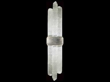 Fine Art Handcrafted Lighting Lior 25" Tall 2-Light Silver Leaf Glass LED Wall Sconce FA8823501ST