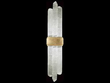 Fine Art Handcrafted Lighting Lior 25" Tall 2-Light Gold Leaf Glass LED Wall Sconce FA8823502ST