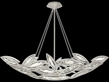 Fine Art Handcrafted Lighting Marquise 50" 7-Light Silver Crystal Pendant FA84964012ST