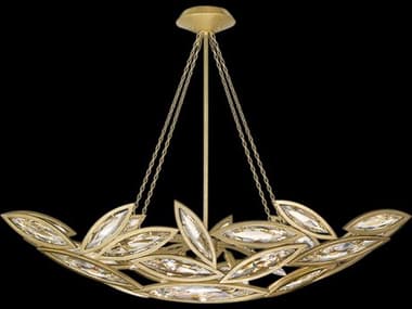 Fine Art Handcrafted Lighting Marquise 50" 7-Light Gold Crystal Pendant FA84964022ST