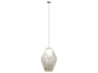 Fine Art Handcrafted Lighting Natural Inspirations 4" 1-Light Silver Glass LED Mini Pendant FA85184014LD