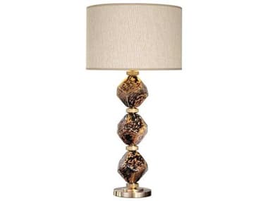 Fine Art Handcrafted Lighting Natural Inspirations Ebony Black Gold LED Buffet Lamp FA90001032ST