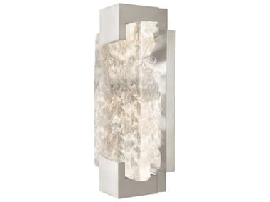 Fine Art Handcrafted Lighting Terra 11" Tall 2-Light Silver Glass LED Wall Sconce FA89655021ST