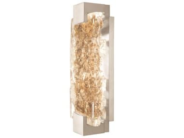 Fine Art Handcrafted Lighting Terra 11" Tall 2-Light Silver Glass LED Wall Sconce FA89655022ST