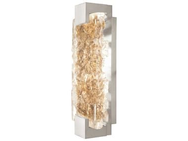 Fine Art Handcrafted Lighting Terra 15" Tall 2-Light Silver Glass LED Wall Sconce FA89665022ST