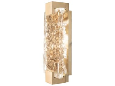 Fine Art Handcrafted Lighting Terra 15" Tall 2-Light Gold Glass LED Wall Sconce FA89665032ST