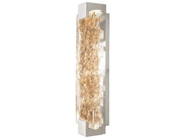 Fine Art Handcrafted Lighting Terra 21" Tall 2-Light Silver Glass LED Wall Sconce FA89675022ST