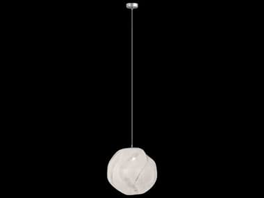 Fine Art Handcrafted Lighting Vesta 6" 1-Light Silver Glass LED Globe Mini Pendant FA86604011LD