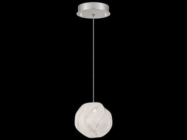 Fine Art Handcrafted Lighting Vesta 6" 1-Light Silver Glass LED Mini Pendant FA86614011LD
