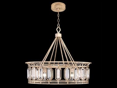 Fine Art Handcrafted Lighting Westminster 30&quot; 8-Light Gold Crystal Drum Pendant FA8855402ST