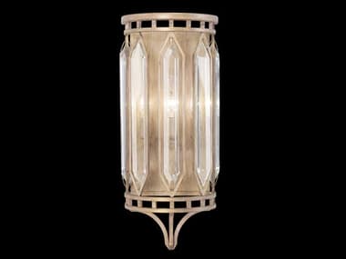 Fine Art Handcrafted Lighting Westminster 22" Tall 3-Light Antique Gold Crystal Wall Sconce FA8848502ST